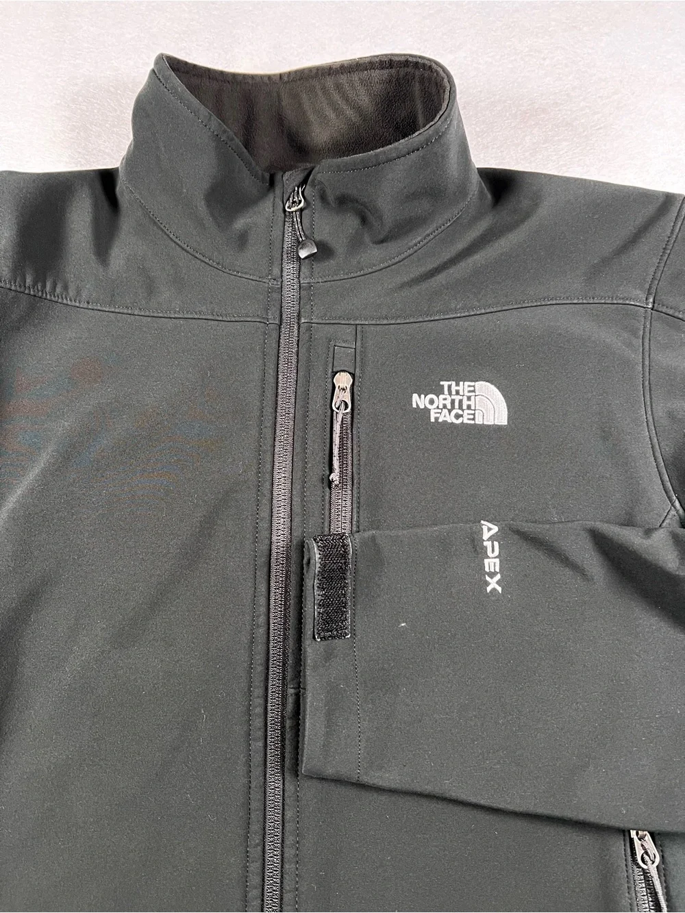 The North Face Apex Bionic Softshell Jacket Mens M Black Fleece Outdoor Hiking
